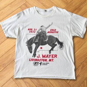 Solo Acoustic J. Mayer Graphic Tee Western Horse Rider Print